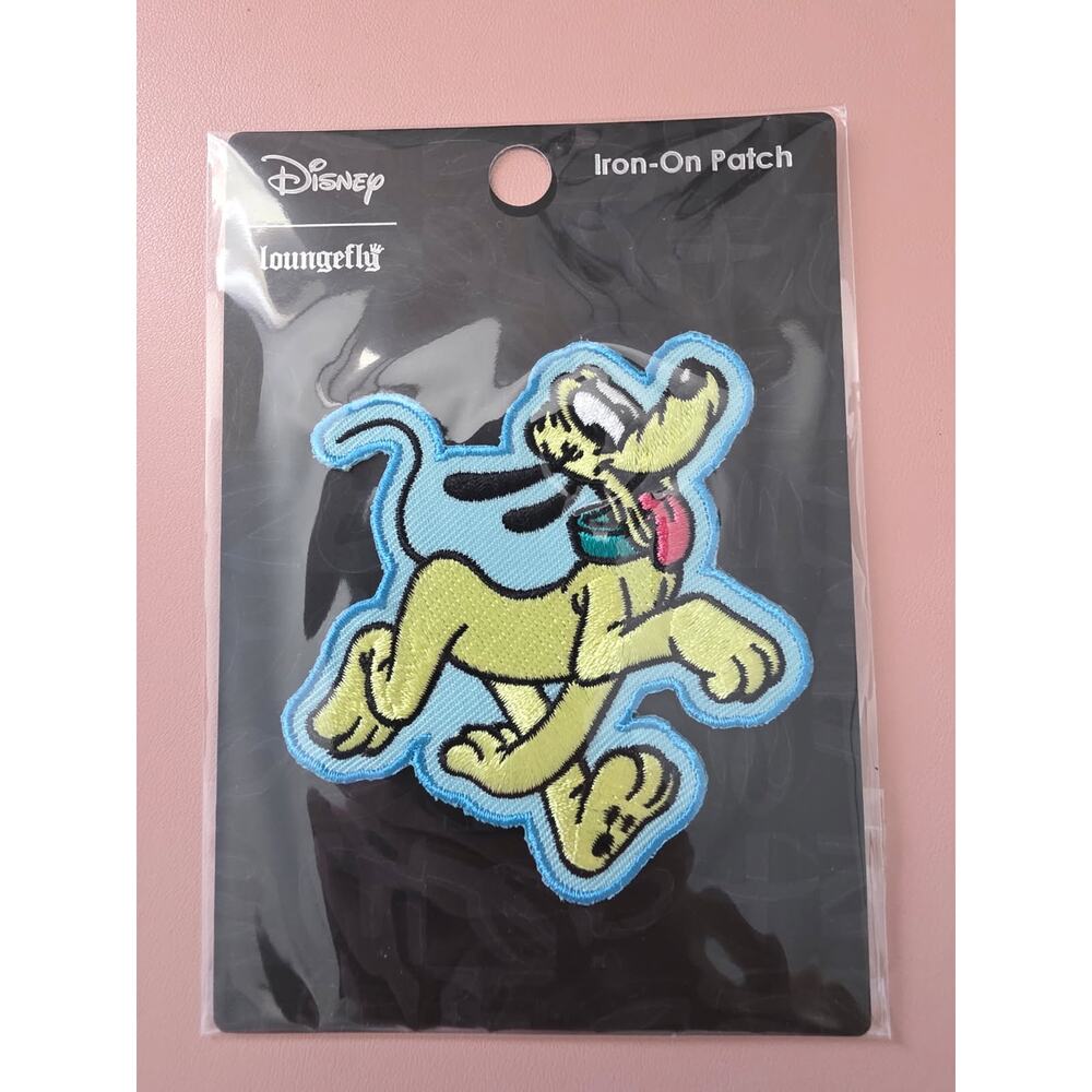 Loungefly Disney Pluto Full Body Embroidered Iron On Patch | New - Picture 2 of 3